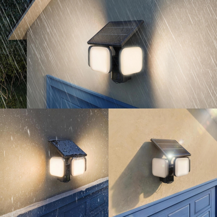 Philips - LED solcelledrevet væglampe med sensor ZYREN LED/24,5W/3,7V 2600 mAh 3000K IP65