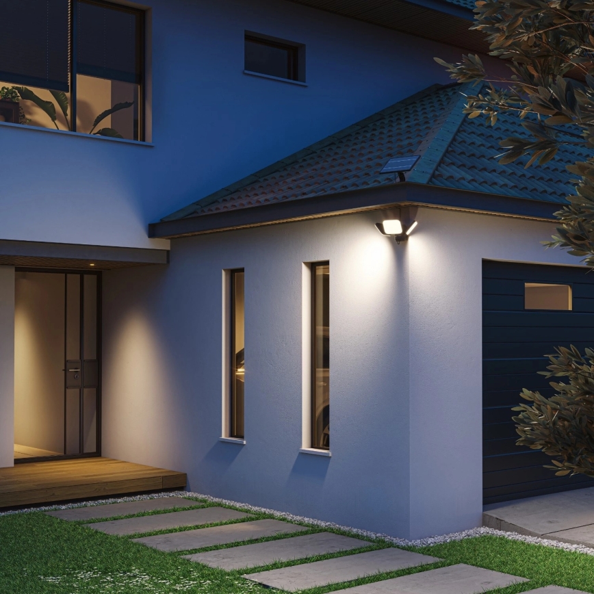 Philips - LED solcelledrevet væglampe med sensor ZYREN LED/24,5W/3,7V 2600 mAh 3000K IP65