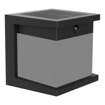 Philips - LED solcelle-væglampe med sensor DIARA LED/3,8W/3,7V 800 mAh 2700K IP44 sort