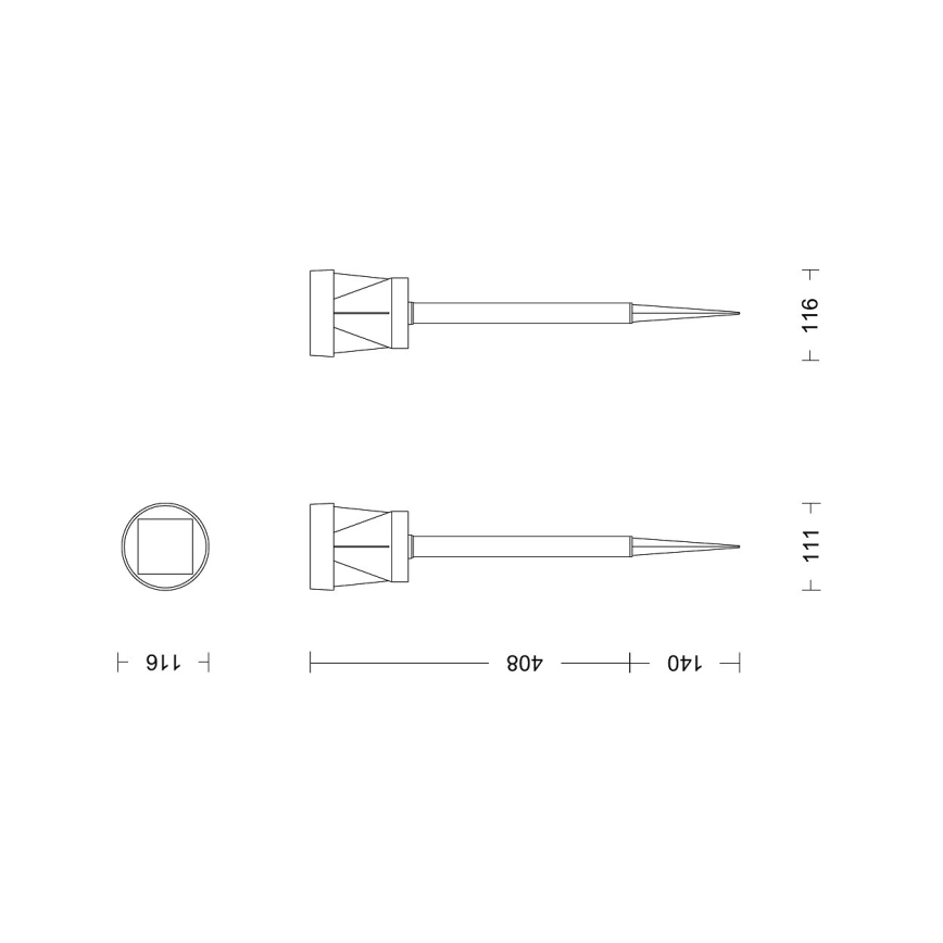 Philips - LED solcellelampe AVERY LED/1,8W/3,7V 2600 mAh 2700K IP44