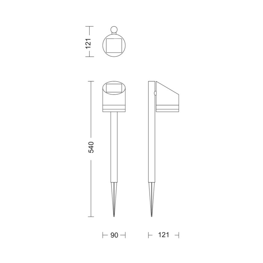 Philips - LED solcellelampe FYCE LED/1,5W/3,7V 1200 mAh IP44
