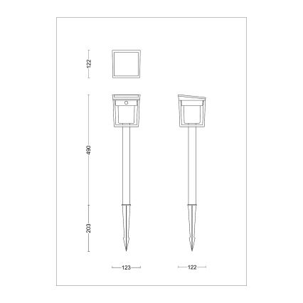 Philips - LED solcellelampe med sensor BLAISE LED/1,5W/3,7V 2600 mAh 3000K IP44