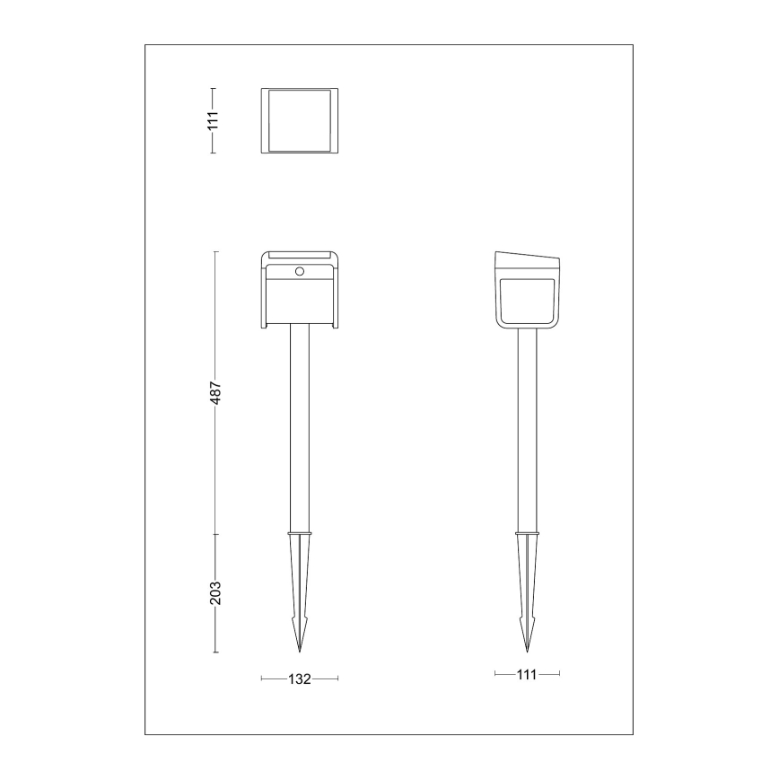 Philips - LED solcellelampe med sensor EZRA LED/1,8W/3,7V 2600 mAh 3000K IP44