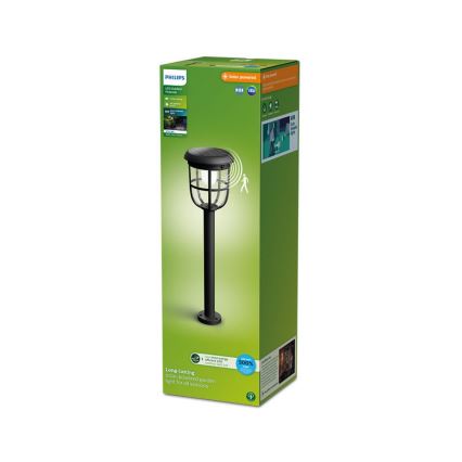 Philips - LED solcellelampe med sensor RADII LED/1,3W/3,7V 2000 mAh 3000K IP44