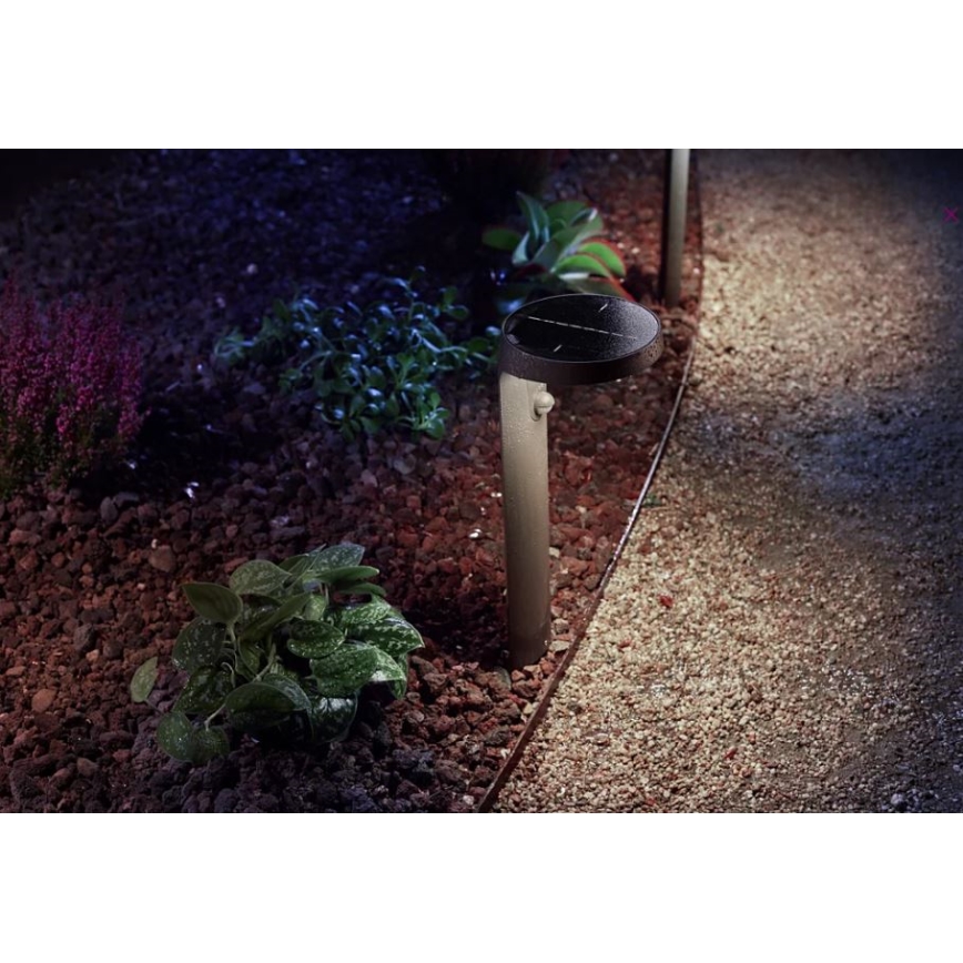 Philips - LED solcellelampe med sensor LED/1,2W/4V 1800 mAh 4000K IP44
