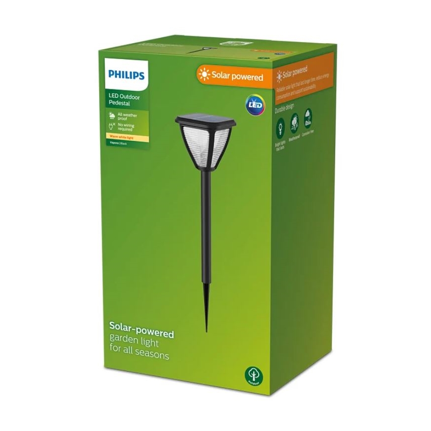 Philips - LED solcellelampe VAPORA LED/1,5W/3,7V 1500 mAh IP44