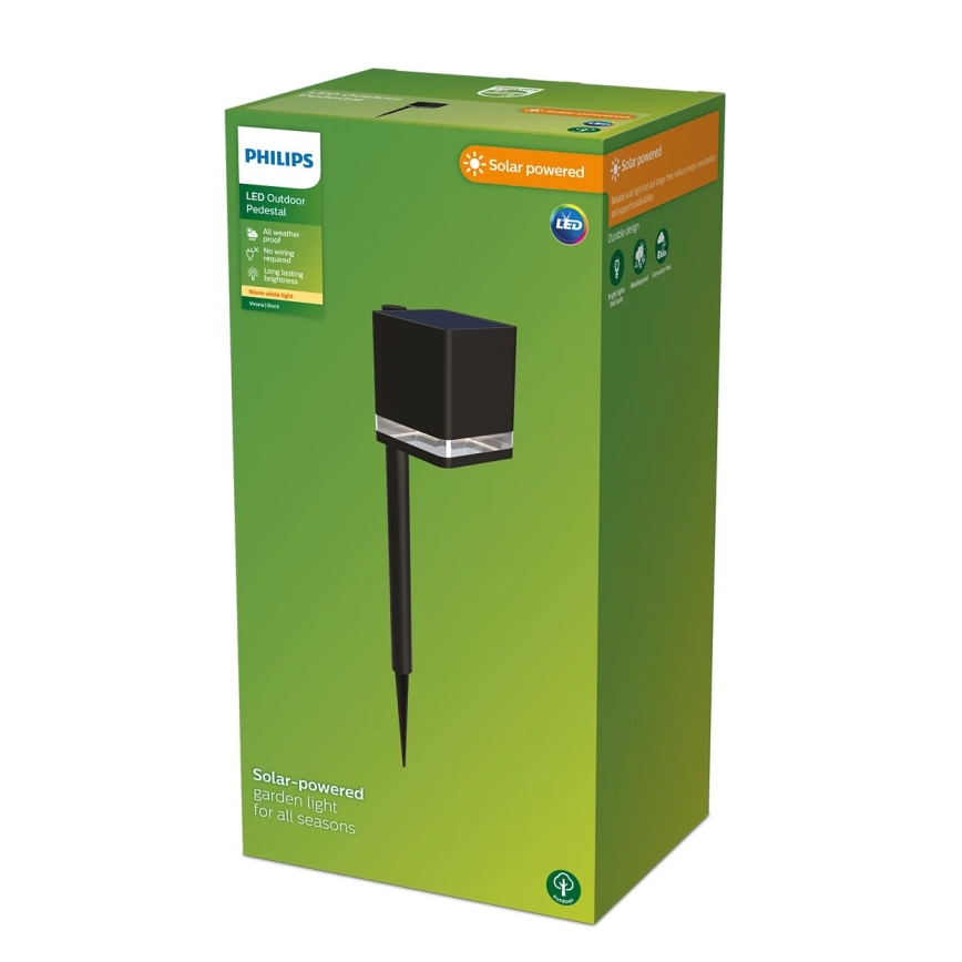 Philips - LED solcellelampe VIRONA LED/1,8W/3,7V 2600 mAh 2700K IP44