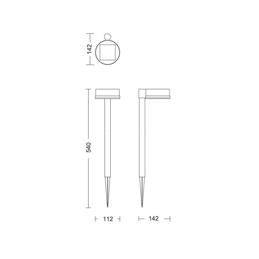 Philips - LED solcellelampe VYNCE LED/1,5W/3,7V 1500 mAh IP44