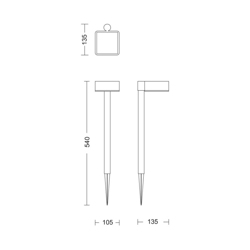 Philips - LED solcellelampe VYNCE LED/1,5W/3,7V 1500 mAh IP44