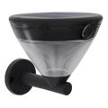 Philips - LED solcellevæglampe med sensor KYNA LED/3,8W/3,7V 800 mAh 2700K IP44 sort