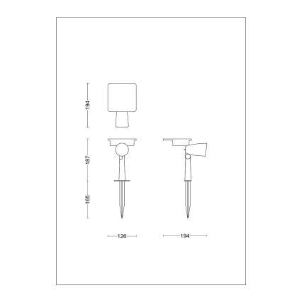 Philips - LED Soldrevet spotlampe ASHLYN LED/1,4W/3,7V 2600 mAh 2700K IP44
