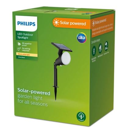 Philips - LED Soldrevet spotlampe JIVIX LED/1,4W/3,7V 1800 mAh IP44