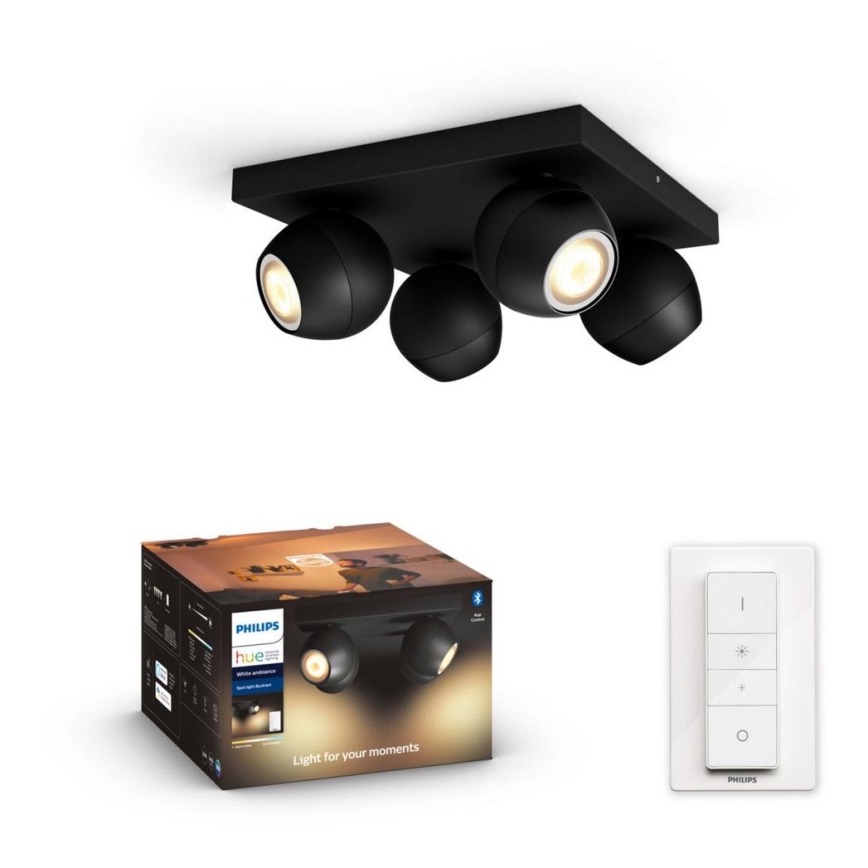 Philips - LED spotlampe dæmpbar Hue BUCKRAM 4xGU10/5W/230V