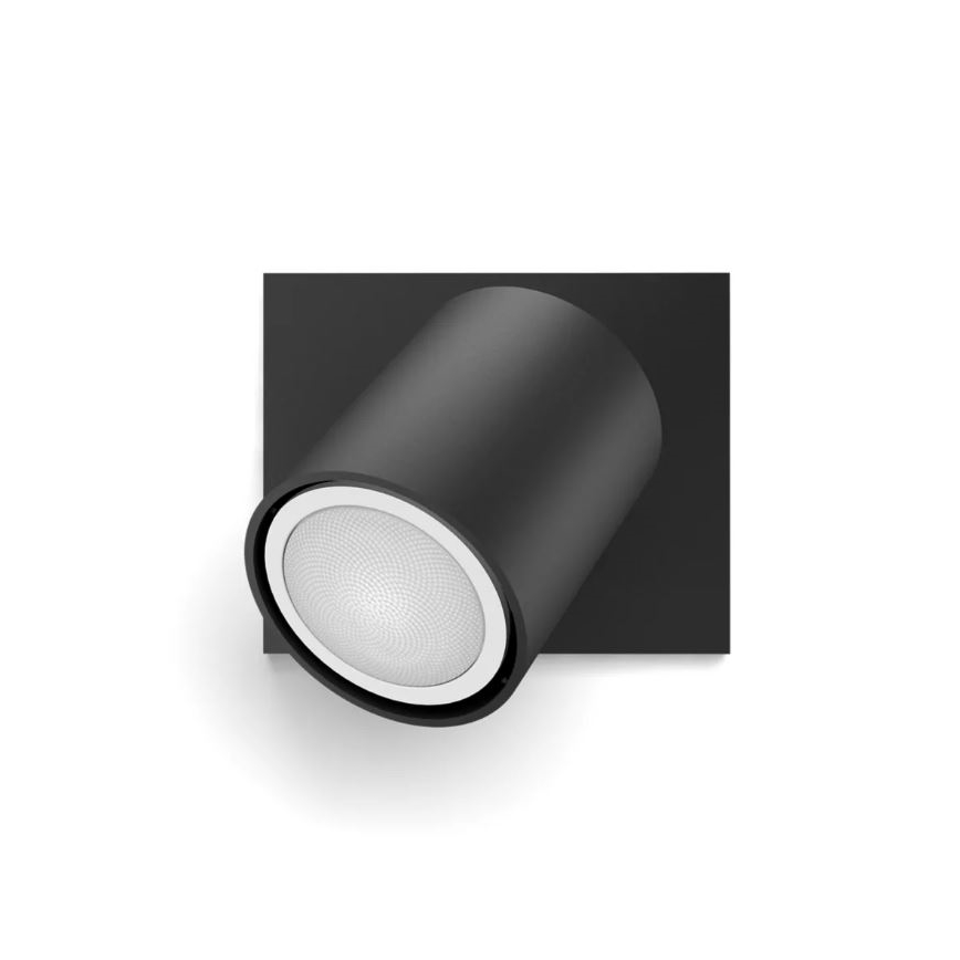 Philips - LED spotlampe dæmpbar Hue RUNNER 1xGU10/4,2W/230V 2200-6500K + fjernbetjening sort