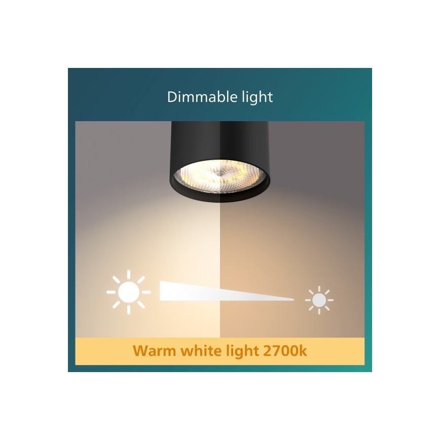 Philips - LED spotlampe dæmpbar 2xLED/4,5W/230V
