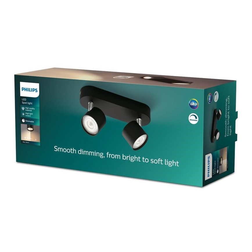 Philips - LED spotlampe dæmpbar 2xLED/4,5W/230V