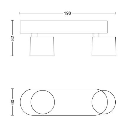 Philips - LED spotlampe dæmpbar 2xLED/4,5W/230V