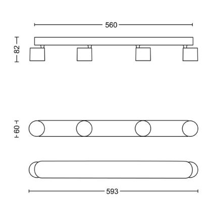 Philips - LED spotlampe dæmpbar 4xLED/4,5W/230V