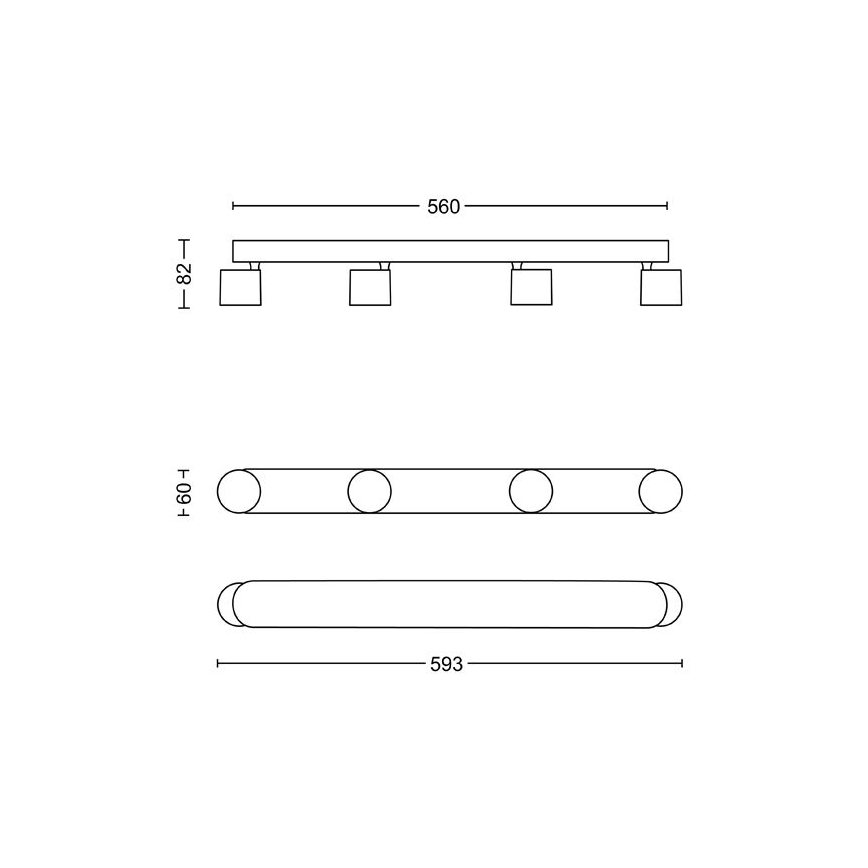 Philips - LED spotlampe dæmpbar 4xLED/4,5W/230V