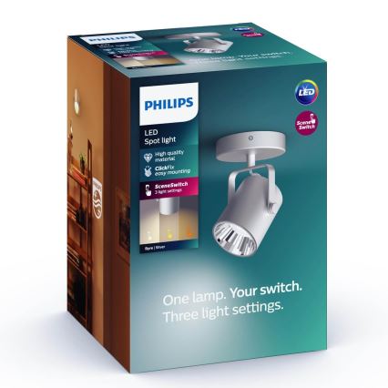 Philips - LED spotlampe SCENE SWITCH BYRE LED/4,3W/230V 2200/2500/2700K