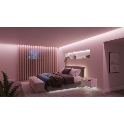 Philips - LED strip m. RGBW-farver dæmpbar Hue WHITE AND COLOR AMBIANCE 10m LED/20W/230V 2000-6500K