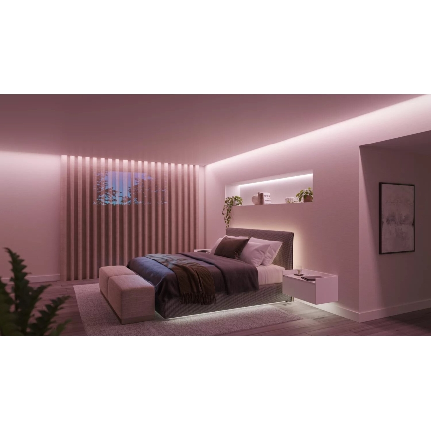 Philips - LED strip m. RGBW-farver dæmpbar Hue WHITE AND COLOR AMBIANCE 10m LED/20W/230V 2000-6500K