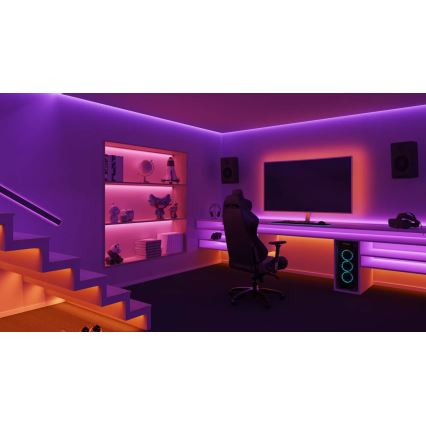 Philips - LED strip m. RGBW-farver dæmpbar Hue WHITE AND COLOR AMBIANCE 10m LED/20W/230V 2000-6500K