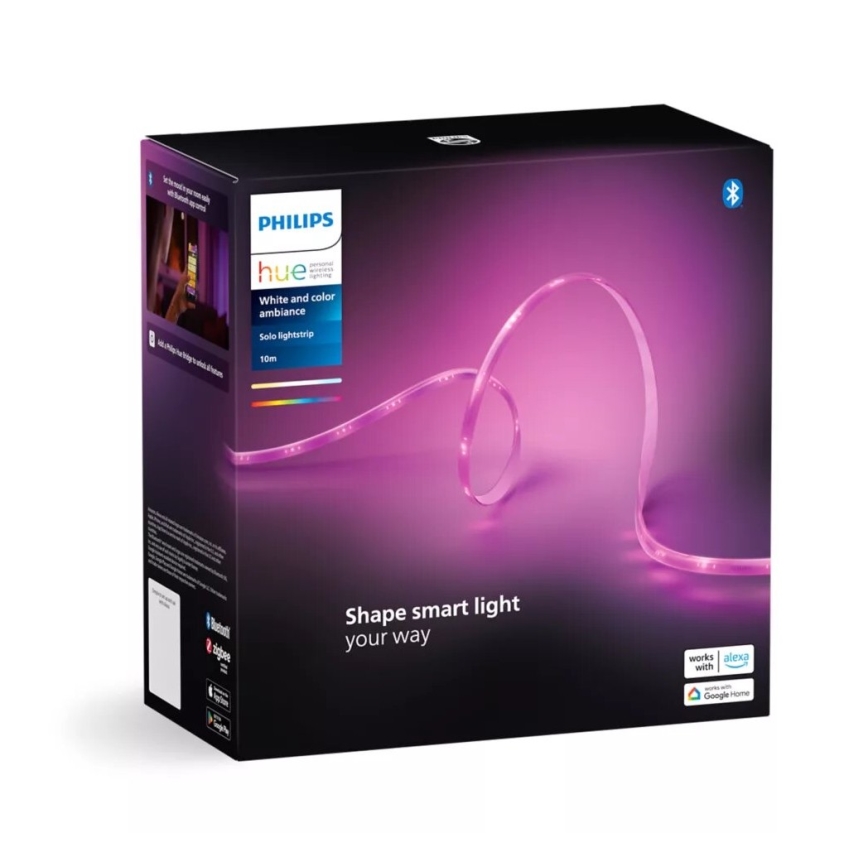 Philips - LED strip m. RGBW-farver dæmpbar Hue WHITE AND COLOR AMBIANCE 10m LED/20W/230V 2000-6500K