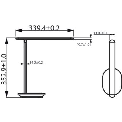Philips - LED Dæmpbar Touch Bordlampe IVORY LED/5W/5V 3000 mAh 2700/3600/5000K CRI 90