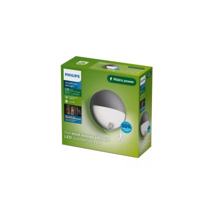 Philips - LED udendørs væglampe med sensor CAPRICORN LED/4,3W/230V IP44