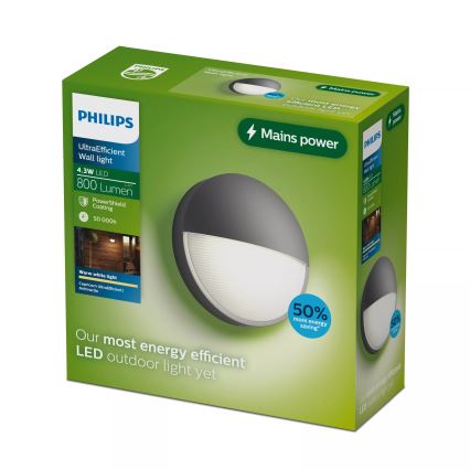 Philips - LED udendørs væglampe CAPRICORN LED/4,3W/230V IP44