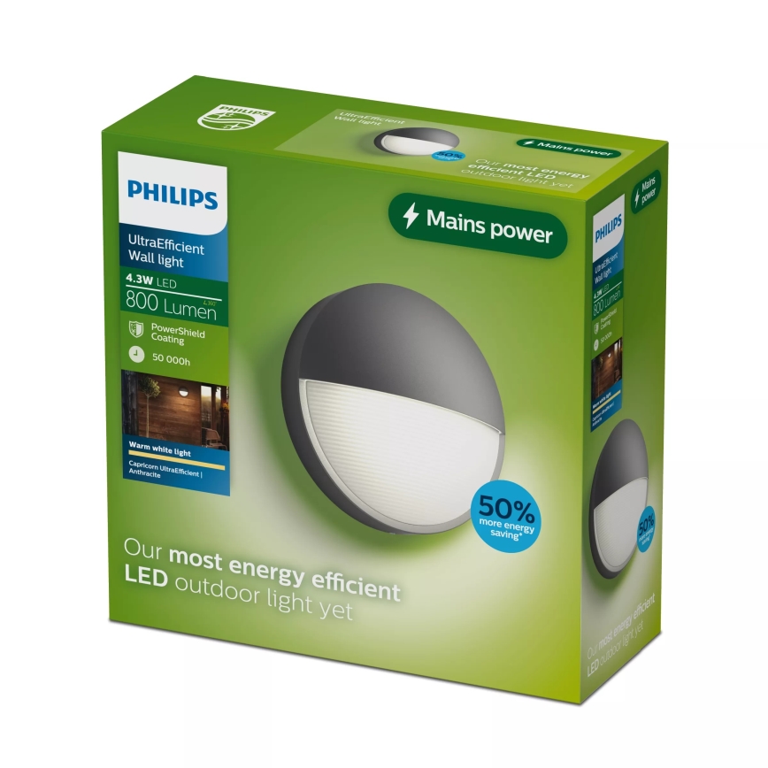 Philips - LED udendørs væglampe CAPRICORN LED/4,3W/230V IP44