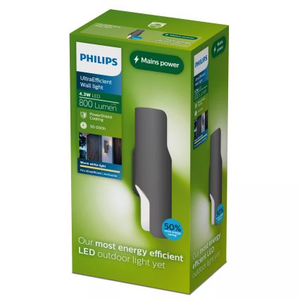Philips - LED udendørs væglampe FIRA LED/4,3W/230V 2700K IP44