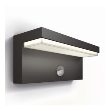 Philips - LED Udendørs væglampe med sensor BUSTAN LED/3,8W/230V 2700K IP44