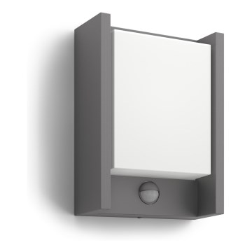 Philips - LED Udendørs væglampe med sensor LED/6W 2700K IP44