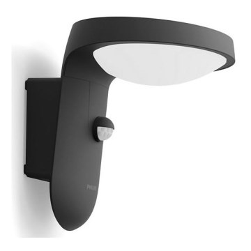 Philips - LED Udendørs Væglampe med sensor LED/9W/230V 2700K IP44