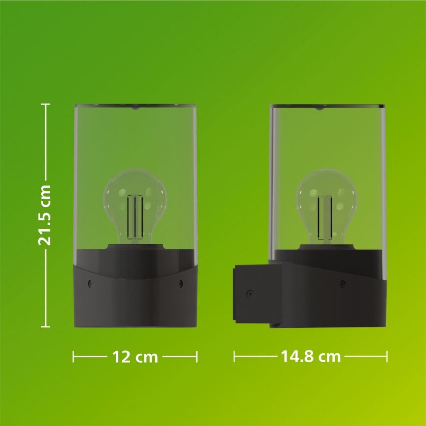 Philips - LED udendørs væglampe NAYL 1xE27/4W/230V 2700K IP44
