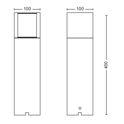 Philips - LED udendørslampe LED/6W/12V 4000K 2700K IP44