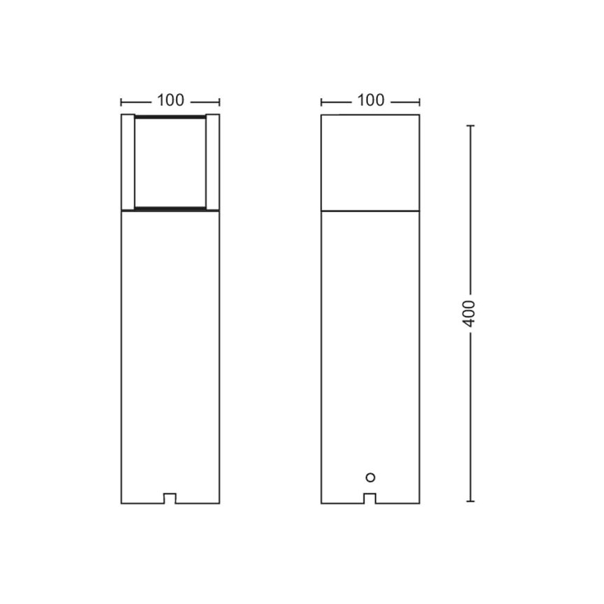 Philips - LED udendørslampe LED/6W/12V 4000K 2700K IP44
