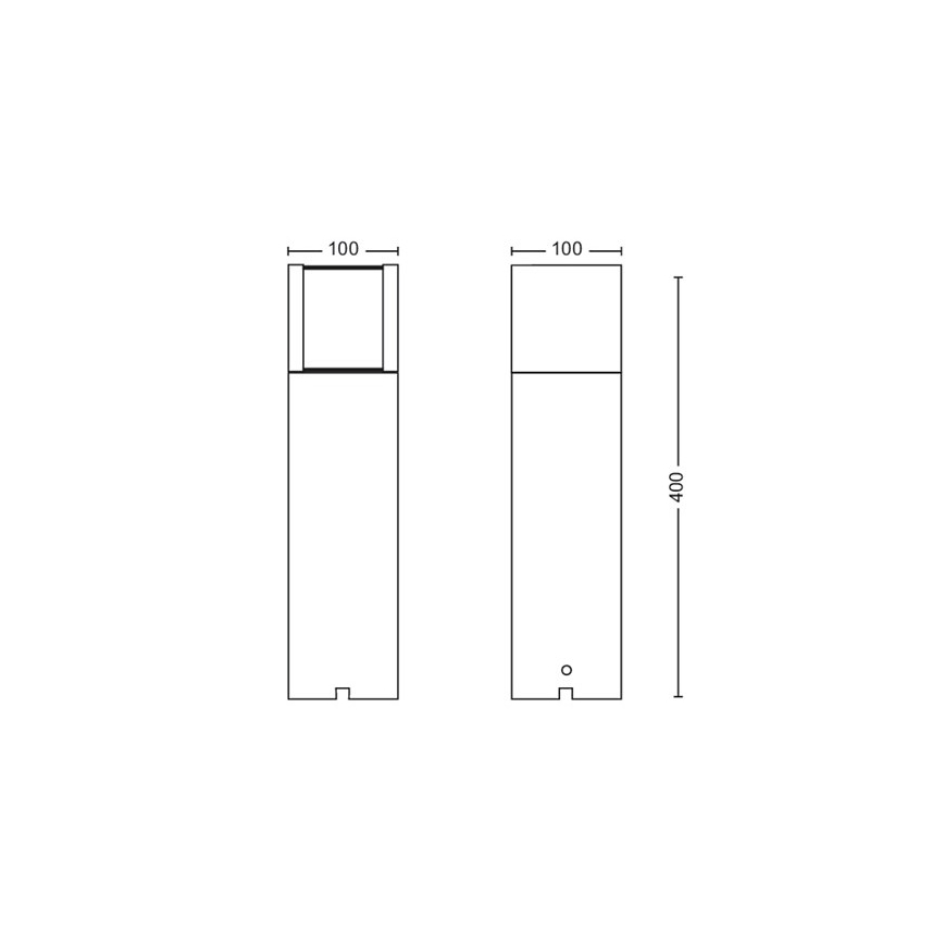 Philips - LED udendørslampe LED/6W/12V 2700K IP44