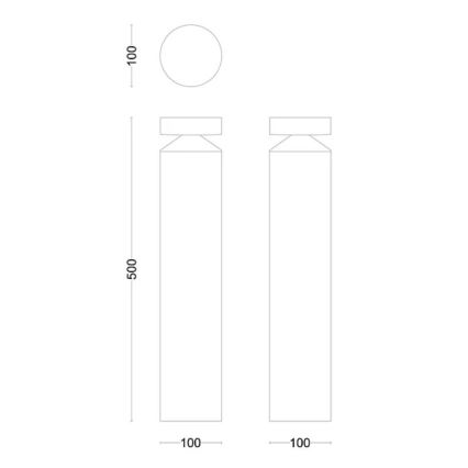 Philips - LED udendørslampe LAVEN LED/6W/230V 4000K IP44