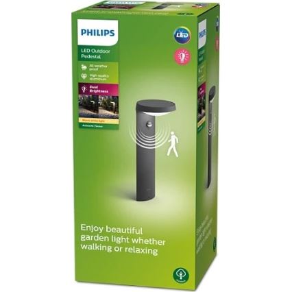 Philips - LED udendørslampe med sensor LED/9W/230V 2700K IP44