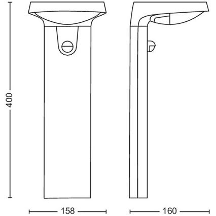 Philips - LED udendørslampe med sensor LED/9W/230V 2700K IP44