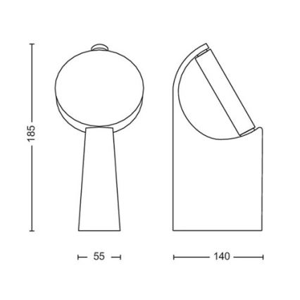 Philips - LED udendørslampe LED/7W/230V 2700K IP44