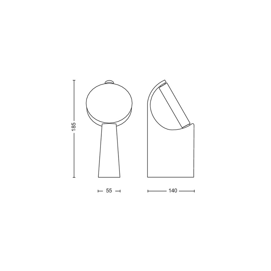 Philips - LED udendørslampe LED/7W/230V 2700K IP44