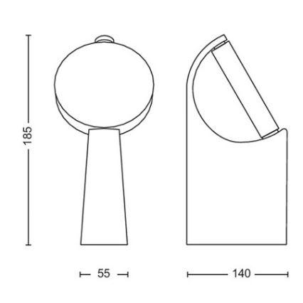 Philips - LED udendørslampe LED/7W/230V 4000K IP44