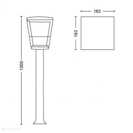 Philips - LED udendørslampe RGB-farver Hue ECONIC LED/15W/230V IP44