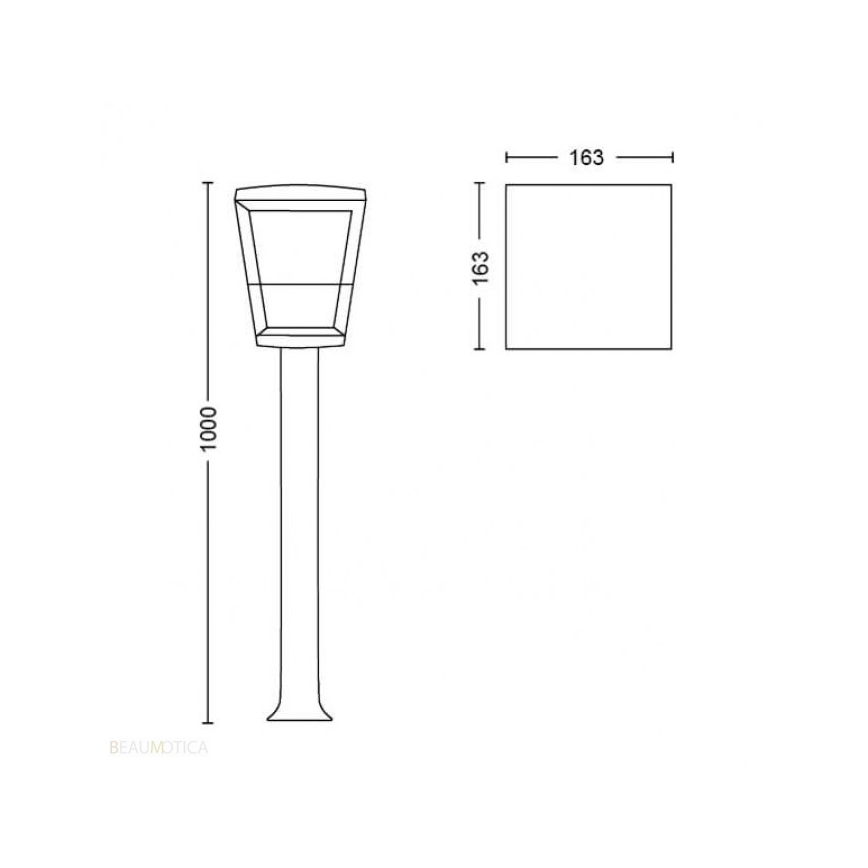 Philips - LED udendørslampe RGB-farver Hue ECONIC LED/15W/230V IP44