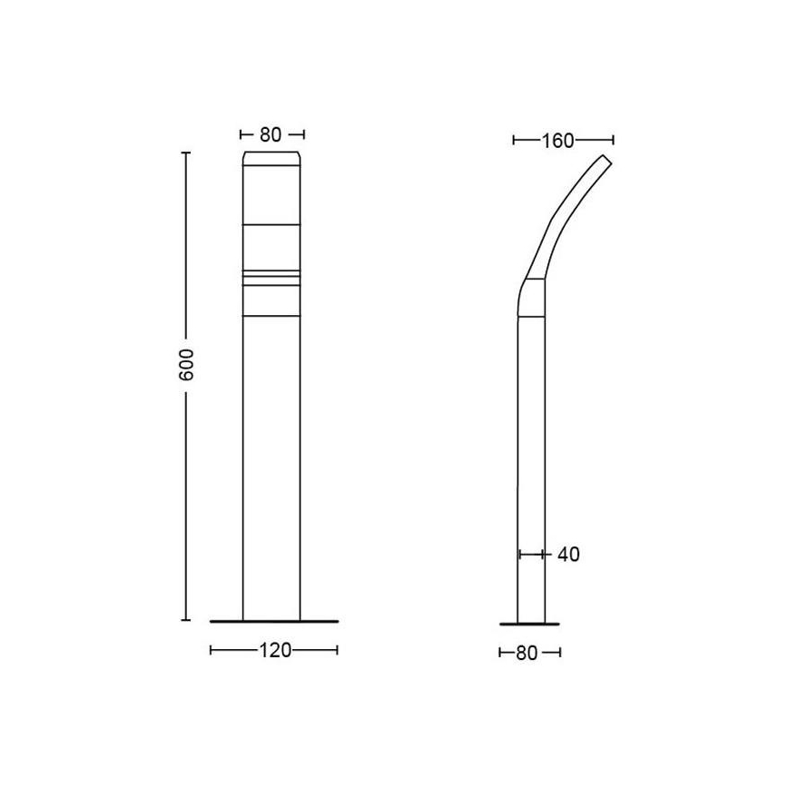 Philips - LED udendørslampe LED/12W/230V 2700K 60 cm IP44
