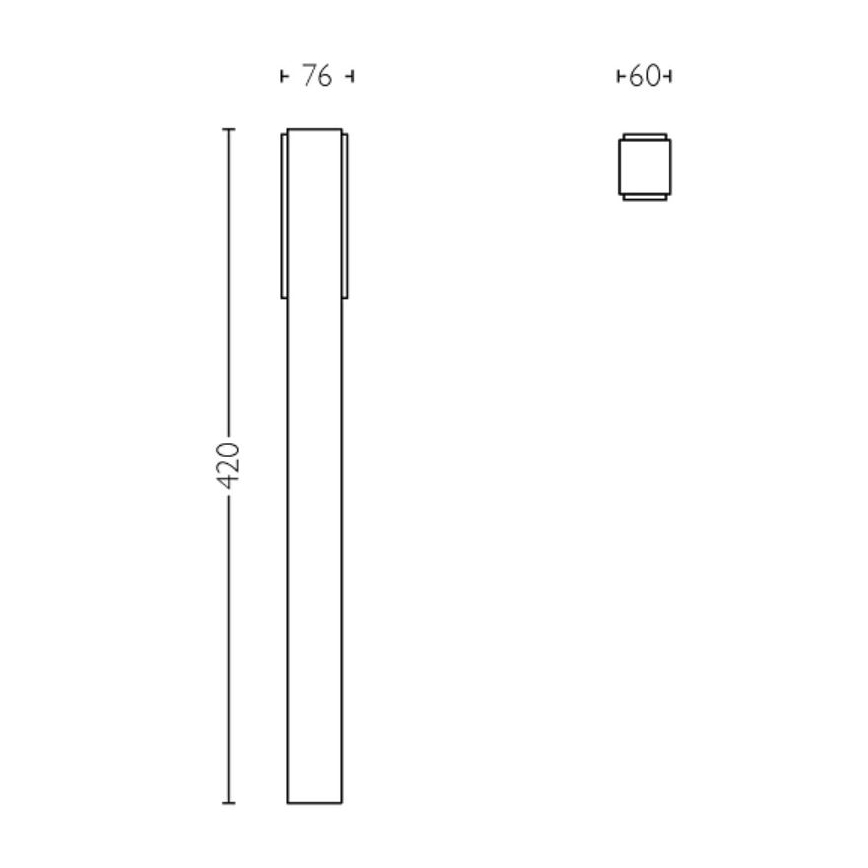 Philips - LED udendørslampe STRATOSPHERE LED/3,8W/230V 42 cm 4000K IP44